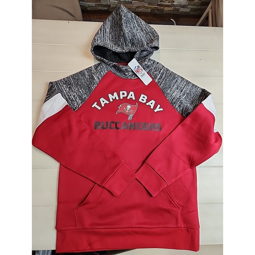 Tampa Bay Buccaneers Men's Hoodie Sweatshirt Red Medium NFL Team Apparel NWT